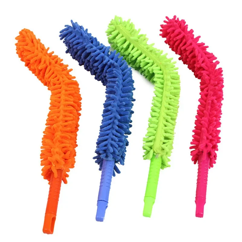 Buigbare Chenille Microfiber Duster Cleaner Handvat Flexibel Wasbaar Schoon het stof Meubilair voor plafondventilatoren Autoborstel