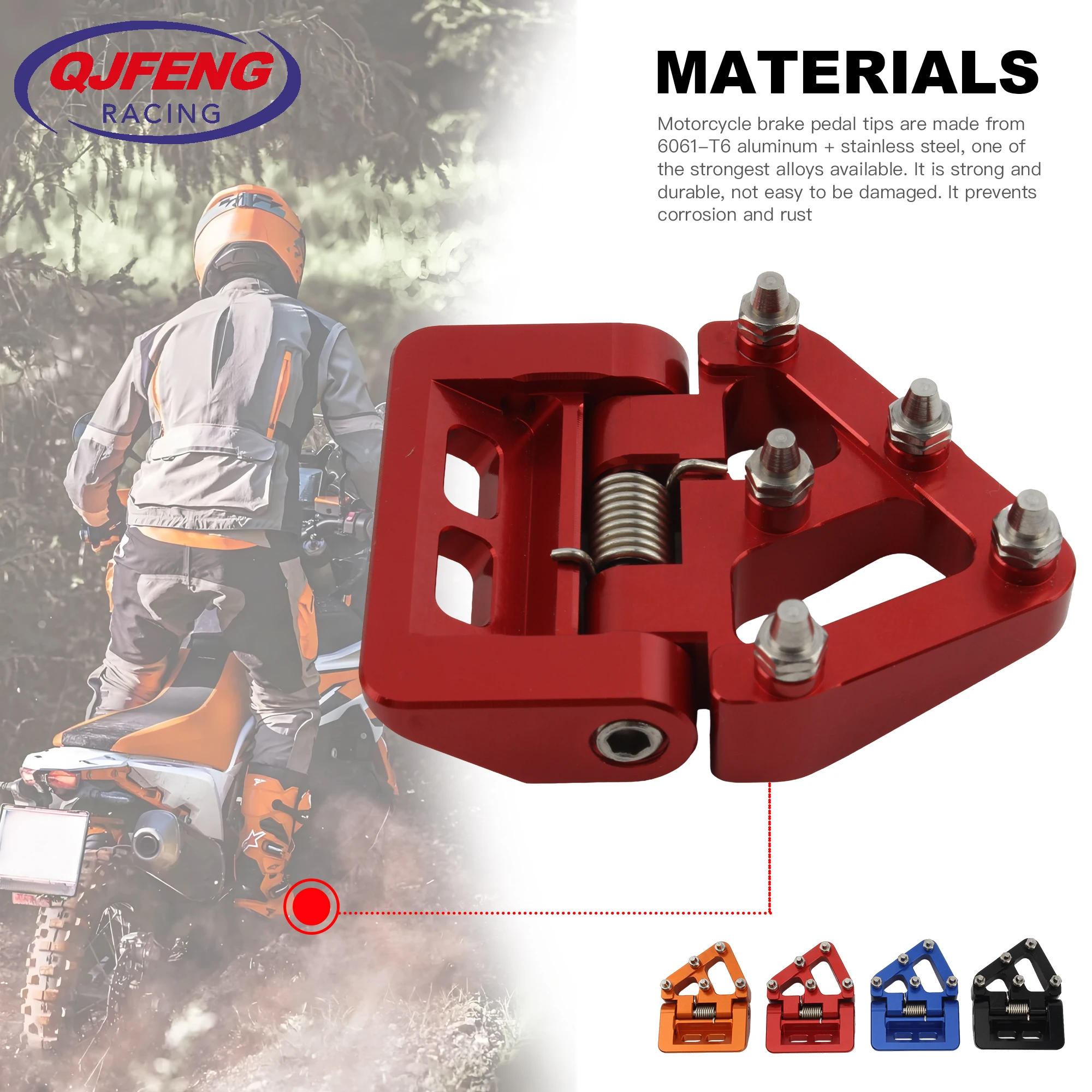 

Motorcycle CNC Rear Brake Pedal Step Plate Tip For KTM Husqvarna 125-501 FC TC For GasGas EX EC MC 300 2021-2022 Dirt Pit Bike