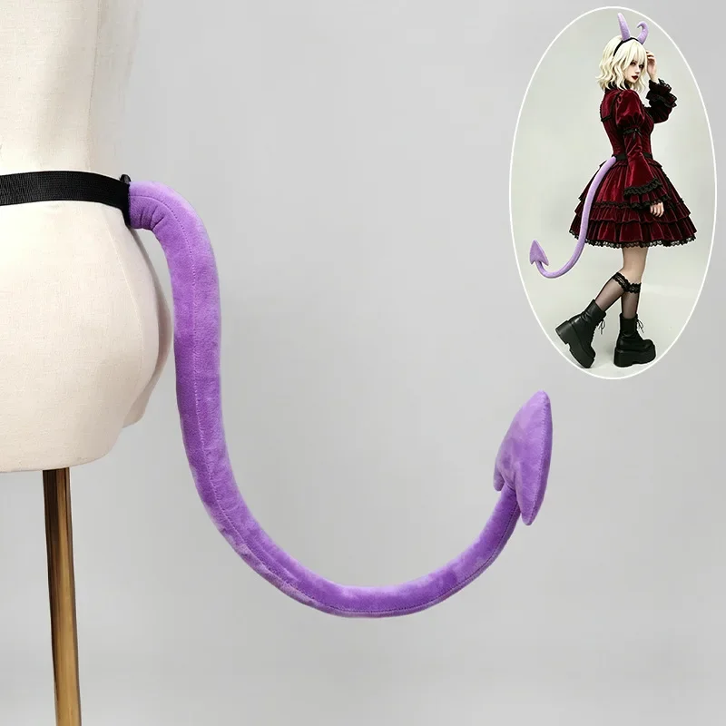 Halloween Little Devil Cosplay Props Sharp Hook Tail Furry Fursuit Tails Women Men Role Play Carnival Cosplay Performance Party