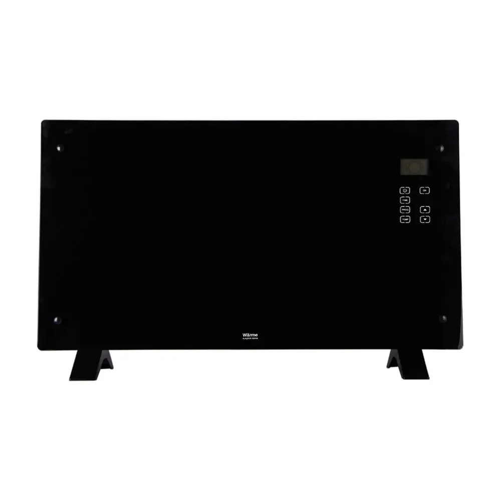 Para termostato ajustable de 2000W X elemento de aluminio calentador convector de panel de vidrio eléctrico