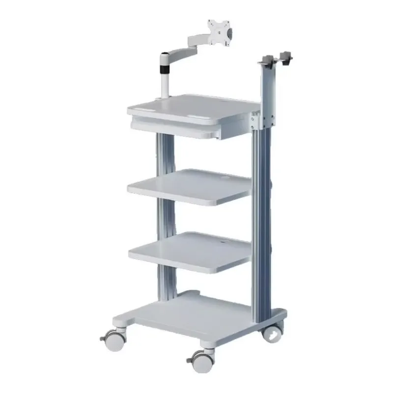 Monitor mobile stand, floor mobile cart