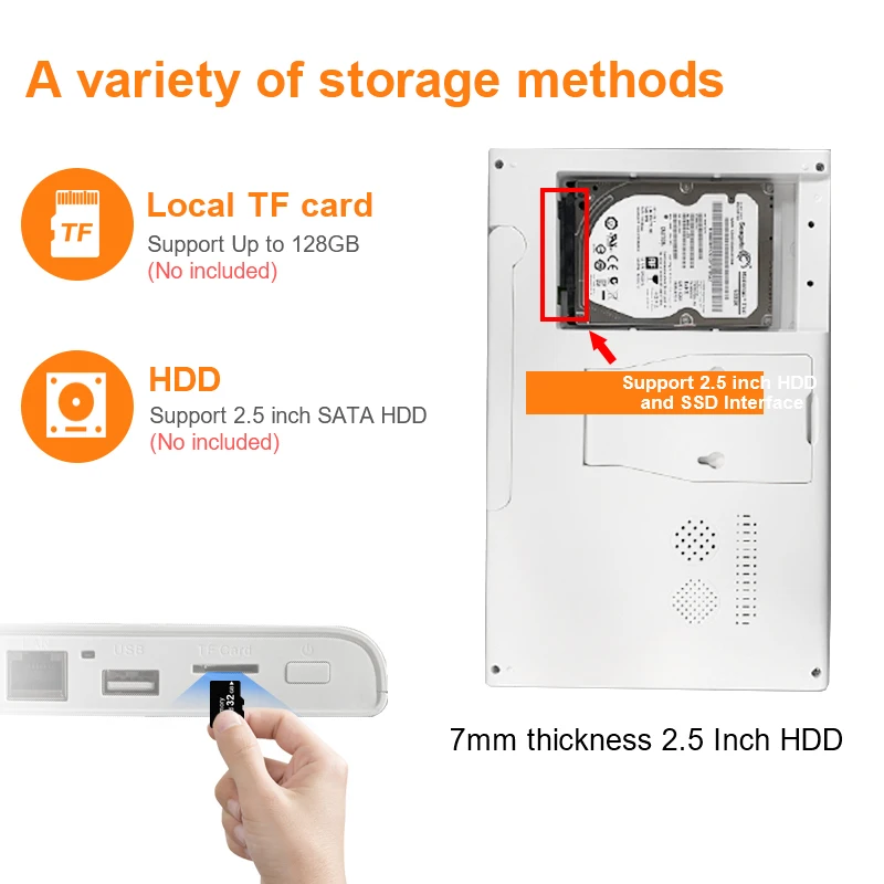 8CH 5MP Wifi NVR con schermo Onvif H.265 Ai videoregistratore di rete di rilevamento umano per telecamera di sicurezza scheda TF HDD da 2.5 "Solt XMEye