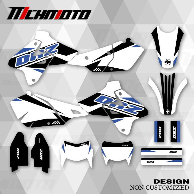 

MCHMFG новый стиль графические наклейки наборы наклеек для SUZUKI DRZ400 1999-2001 DRZ400 S SM E 2005-2022