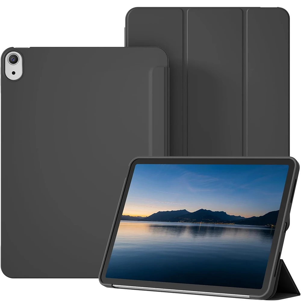 case for iPad 9.7/10.2/11.0/pro/Air/10th/11th Soft Synthetic Faux Leather Case Automatic Wake/Sleep Solid color business style