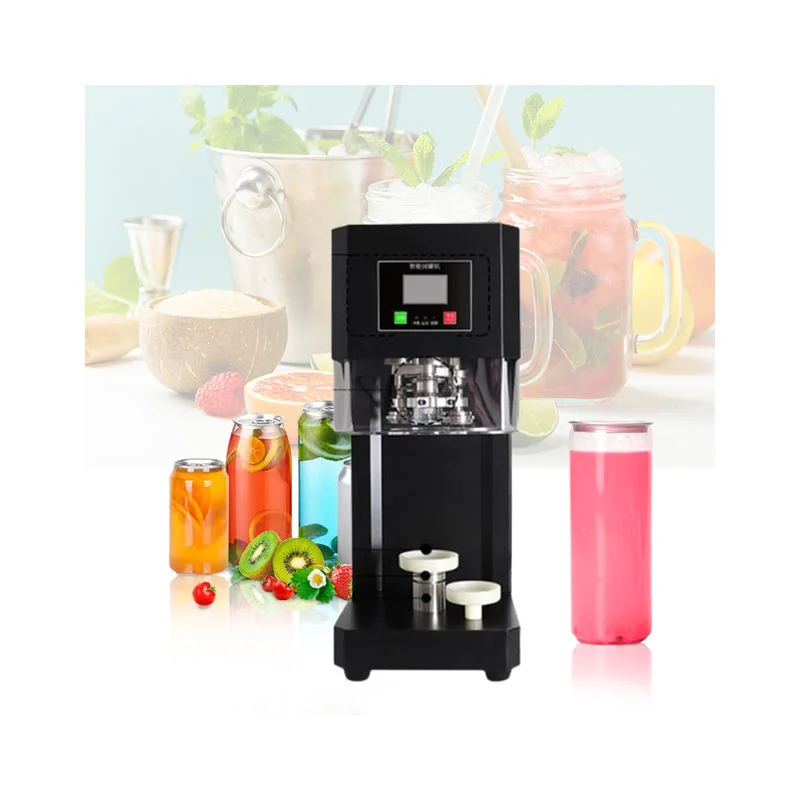 

Automatic Sparkling Water Canning Sealer Beer Closer Machine 30pcs/min Aluminum Bottle Tin Can PET Beverage Can Sealing Machine