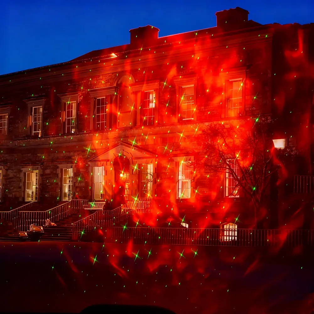 2025 عيد الميلاد السنة الجديدة في الهواء الطلق مصباح ليد الغيوم الملونة الديناميكية السماء المرصعة بالنجوم مصباح فيلا حديقة عطلة ديكور عيد الميلاد الحديقة العارض #6