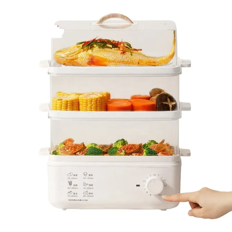 

Automatic insulation function, mechanical control, removable base, automatic power-off function 15-liter electric steamer