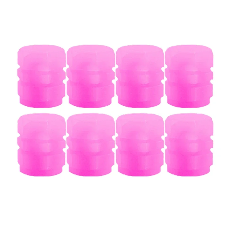 Lichtgevende Ventieldopjes Fluorescerende Nacht Autoband Ventieldopjes Motor Fiets Gloeiende Decor Wiel Nozzles Band Cap Auto Accessoires - afbeelding 1