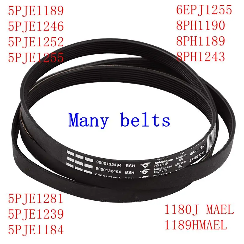 

5PJE1189 5PJE1246 5PJE1252 5PJE1255 5PJE1281 5PJE1239 5PJE1184 Washing Machine Belt For Siemens Drum Washing Machine Motor Belt