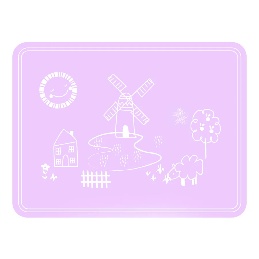 Tischsets für Kinder, Silikon-Tischset für Babys, wasserdicht, hitzebeständig, rutschfest, für Küchentisch, Esszimmer, tragbar, leicht zu reinigen
