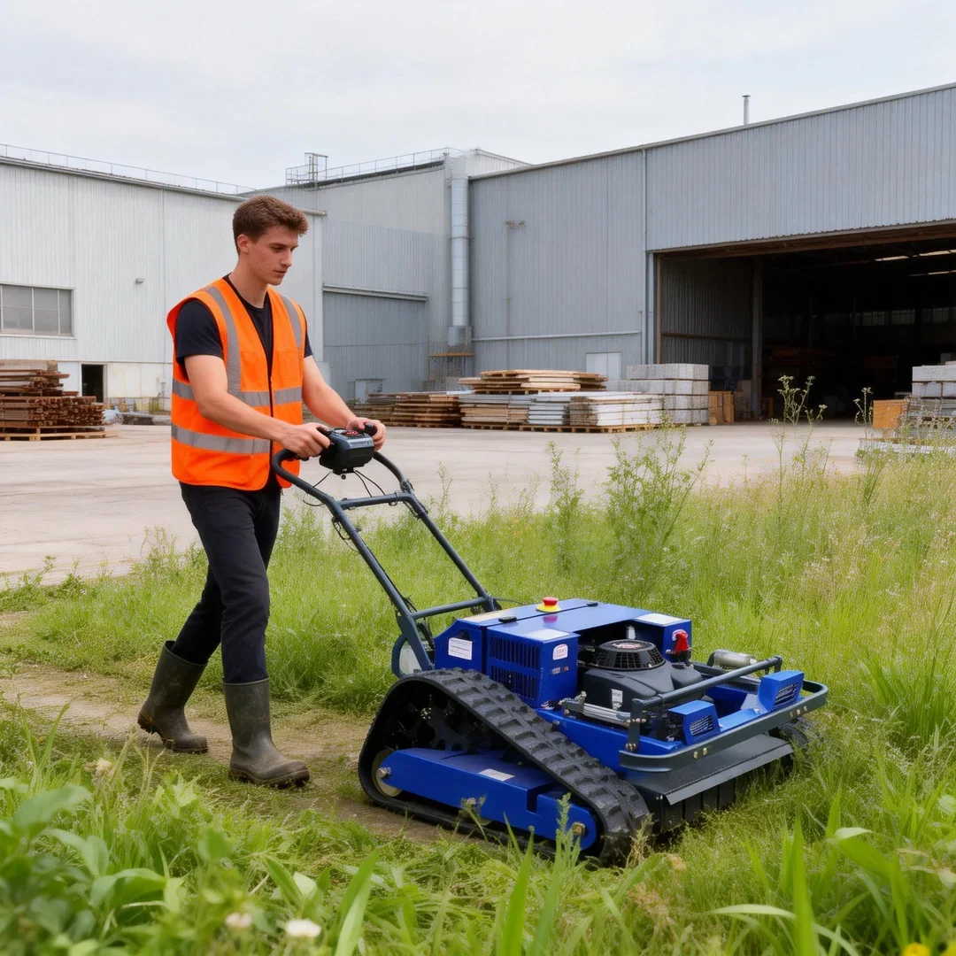 

Индивидуальная высокоэффективная роботизированная газонокосилка с дистанционным управлением — ширина скашивания 550 мм для уборки травы на склонах парков