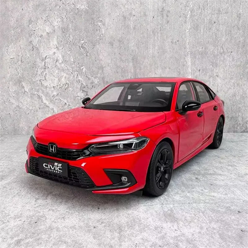 

1:18 Honda Civic Coupe 2022 Alloy Sports Car Model Diecast Metal Vehicles Car Model High Simulation Collection Children Toy Gift