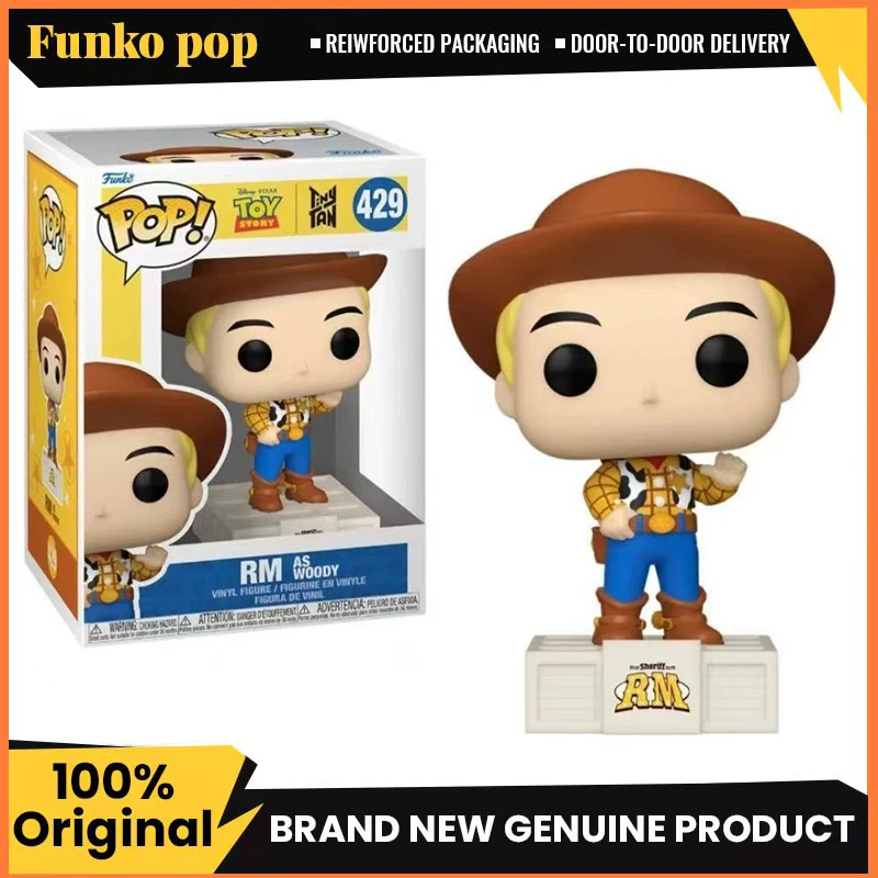 Подлинная оригинальная модель куклы Funko Pop Disney Toy Story Tiny TAN 429 RM As Woody подходит для мальчиков и девочек в подарок