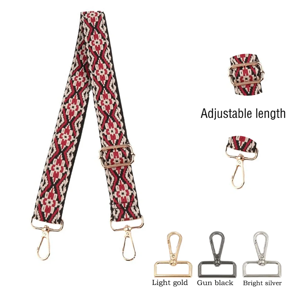 

3.8CM Nylon Shoulder Strap Diy Exquisite Embroidery Universal Fashionable Durable Precision Woven Diagonal Shoulder Strap