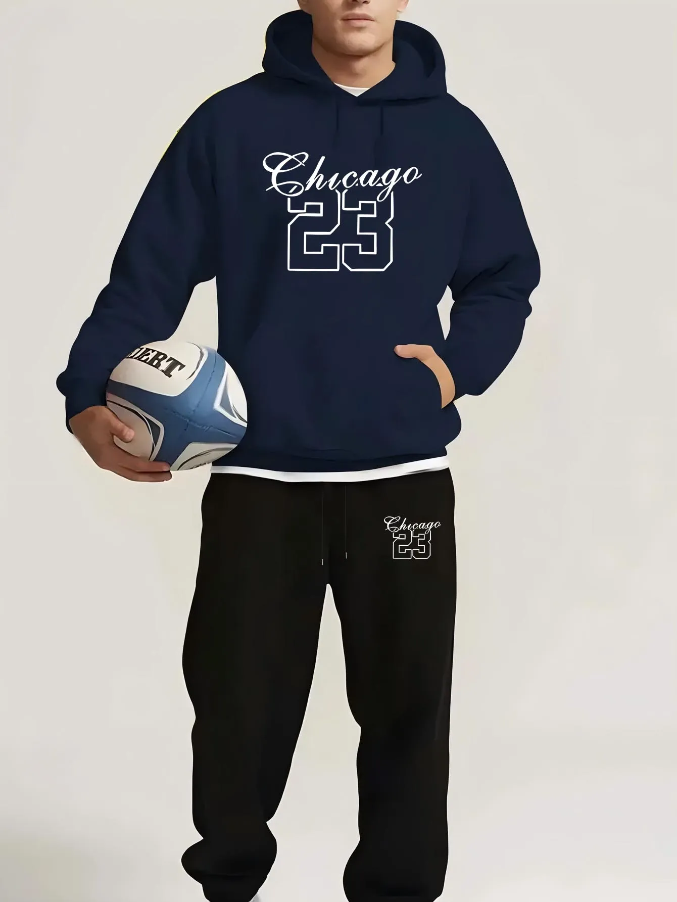 

High Quality Men's Tracksuit Casual Jogging Men Versatile Sweatshirts Sweat Pants Fashion Comfort Daily Sports Simple Hoodie Set