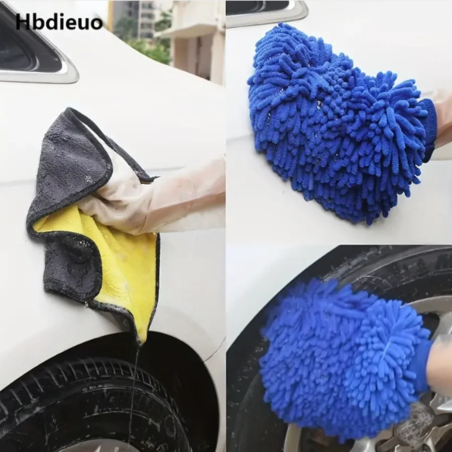 5/9pcs Motorcycle Detailing Brush Set Long Flexible Car Cleaning Brush Kit For Bumpers Bicycles Trucks Exhaust Pipes Engine Etc