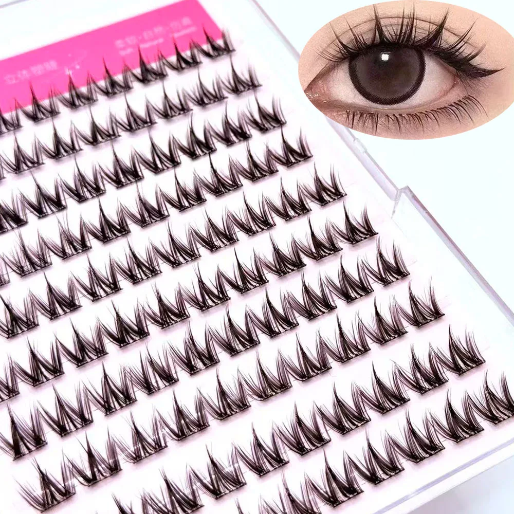 Hochwertige, kleberfreie, flauschige, lockige, langlebige künstliche Nerz-Falsche Wimpern für das tägliche Make-up