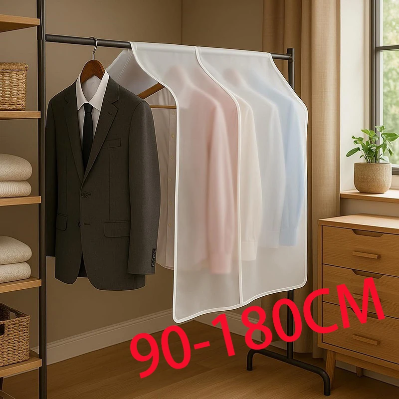 

Пылезащитный чехол для одежды, домашнее прозрачное платье, пылезащитные чехлы для одежды, органайзер, водонепроницаемое пальто, гардероб для хранения