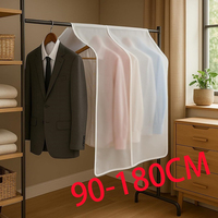 Clothing Dust Proof Cover Household Transparent Dress Clothes Garment Dust Covers Organizer Waterproof Coat Wardrobe Storage