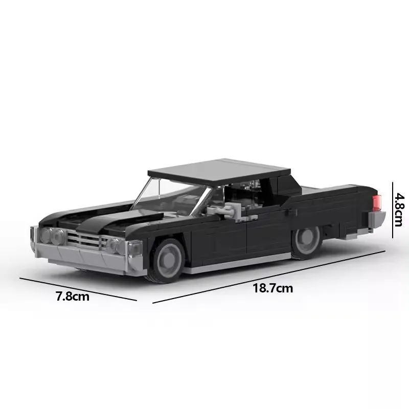 Bricklink MOC Technical Car 1965 Lincoln Continental from The Matrix Speed Champions Vehicles Sets Building Blocks Kid Toys Gift