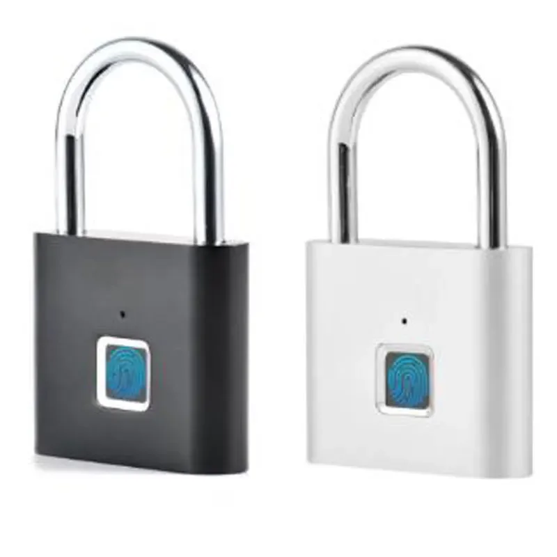 Дверной замок с зарядкой через USB, умный замок с отпечатками пальцев, быстро разблокирующийся чип из металла из цинкового сплава