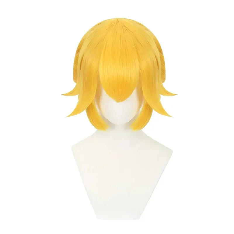 

2025 aaa High Quality Skating Game Peach Crown Shorrt Wig Heat Resistant Women Cosplay Wigs