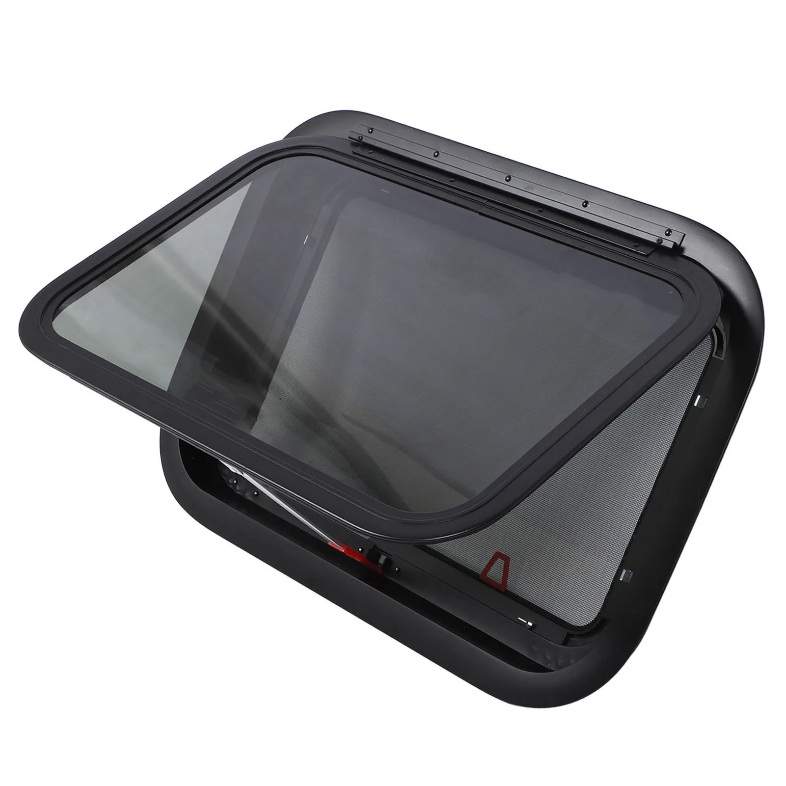 

RV Exit Window 22.4×15.2inch Increased Privacy UV Tempered Glass with Screen & Trim Kit Pop-Out Egress for RV Trailer Camper