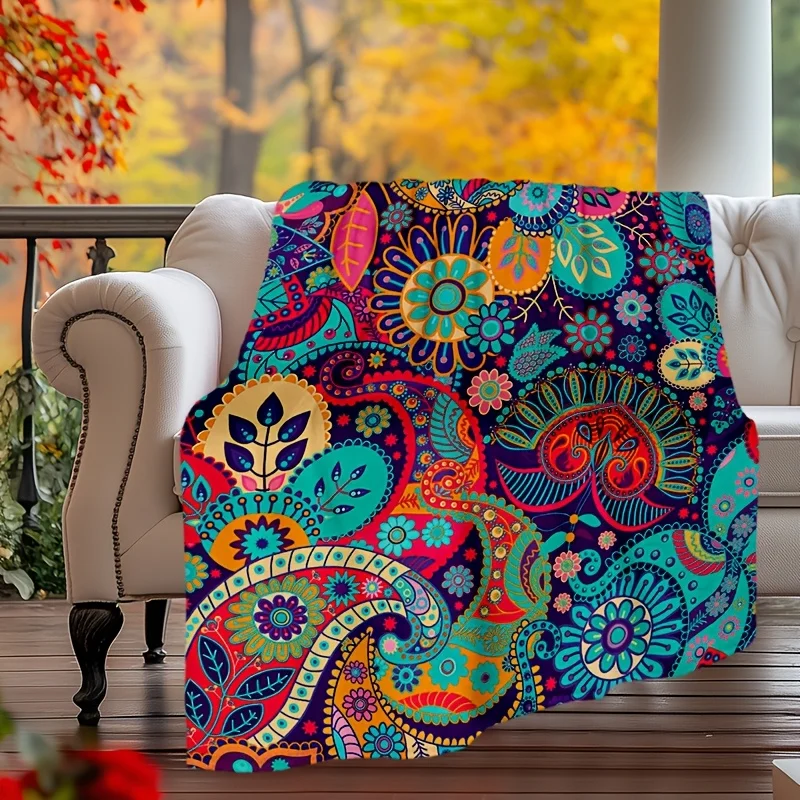 Manta de franela con estampado de pellets: manta ultrasuave para todas las estaciones para viajes/hogar, regalo acogedor con diseño inspirado en animales