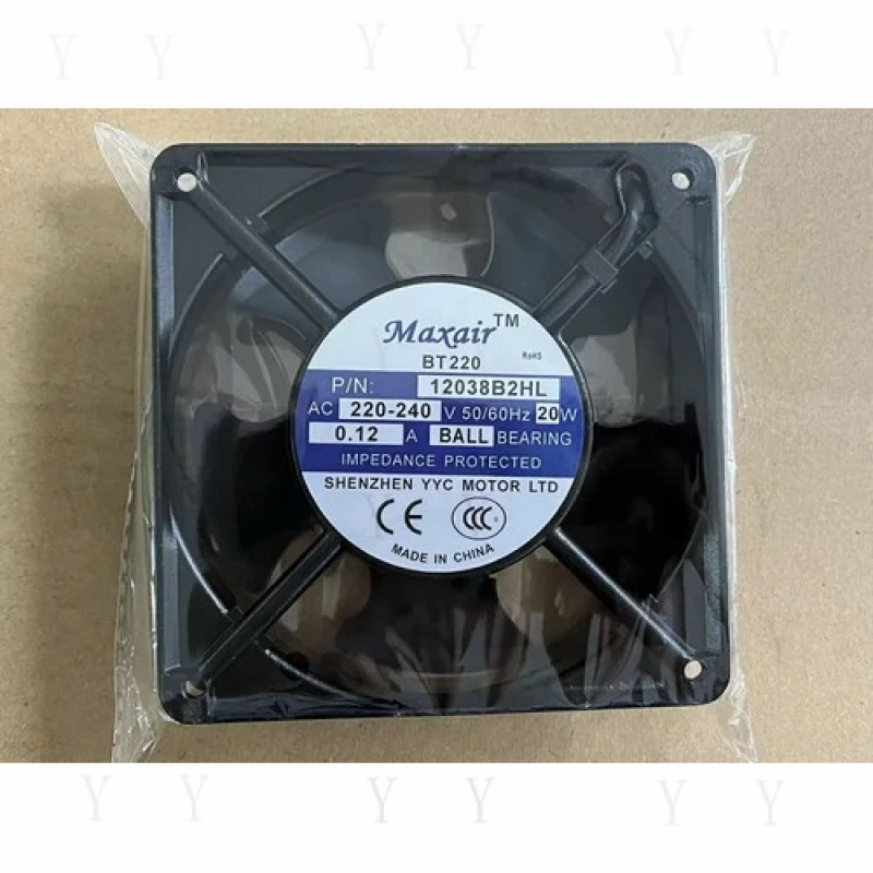 

Вентилятор осевого потока Y+ для Maxair BT220 12038B2HL, 220В переменного тока, охлаждающий вентилятор переменного тока f8