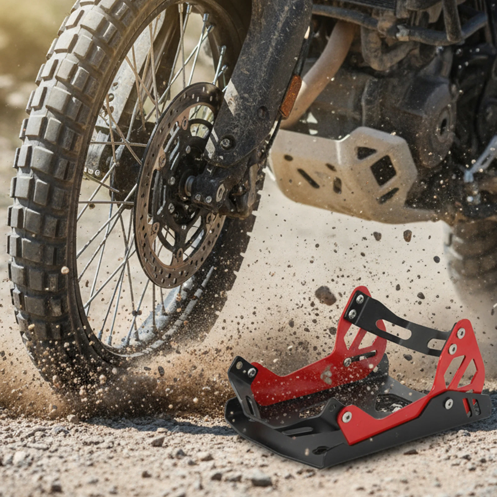 

Trailer Rack Trailer Frame Front Wheel Fixed Support Bracket Parking Fixed Frame for 8-21in Wheel Motorcycle Front Wheel Stand