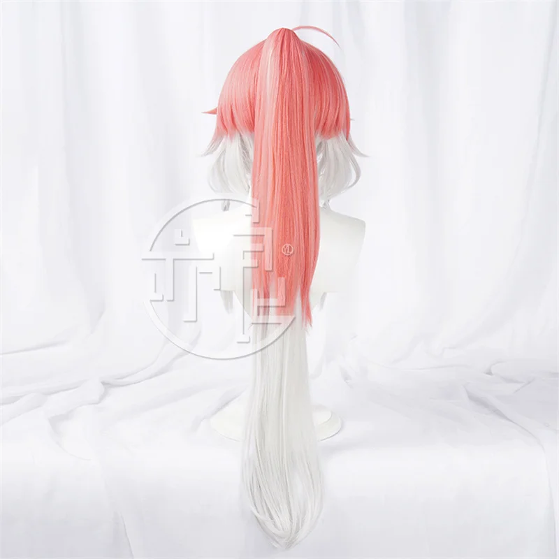 Spiel Wuthering Waves Changli Cosplay Perücke 80CM Langes Rot Weißes Haar Jinzhou Jinhsi Halloween Party Frauen Mädchen Requisiten Zubehör