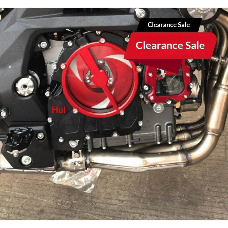 【Premium】For Race600 Huanglong BN  transparent clutch cover, engine side cover, small chain hood modification decoration