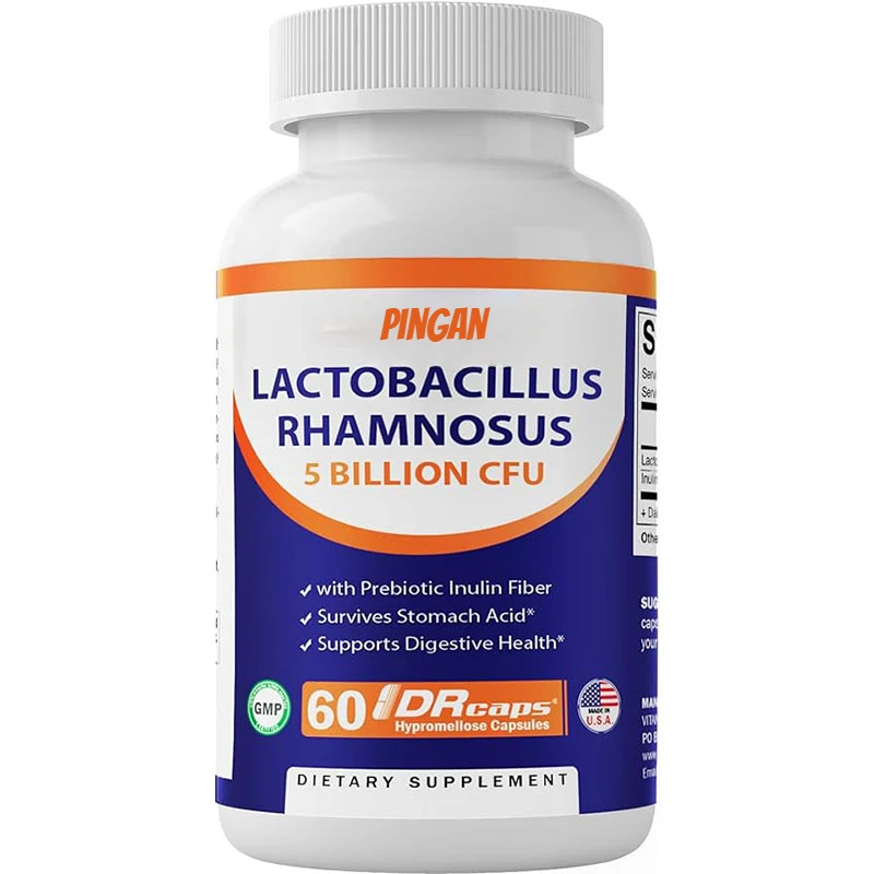 

Vitamin Rhamnosus Lactobacillus 5 Billion DR Capsules -60 Capsules - Made From Prebiotic Inulin Fiber