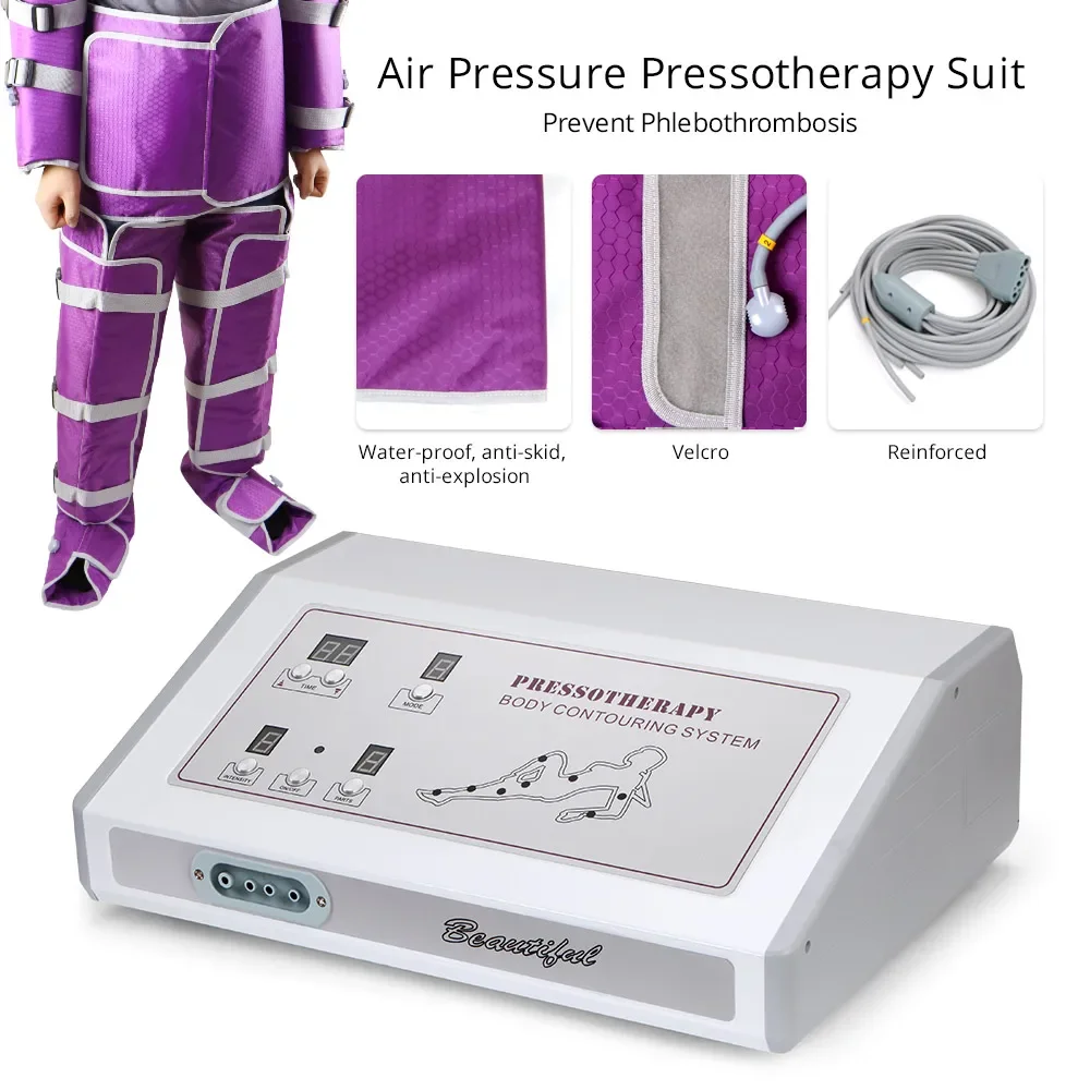 Portable Air Pressure Lymphatic Detox Suana Blanket Suit Pressotherapy Body Contouring machine