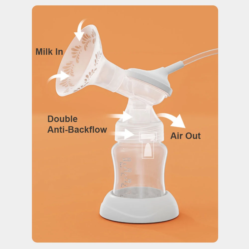 Portable Electric Breast Pump Hands Free Breast Pump for Breastfeeding 3 Modes & 9 Adjustable Suction Levels Low Noise