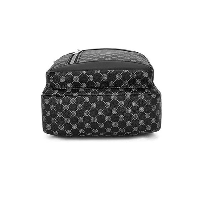 Verstellbarer Riemen Herren Karomuster Sling-Brusttasche Vintage-Print Crossbody-Rucksack Leichte Alltags-Reise-Schultertasche – Detail 5