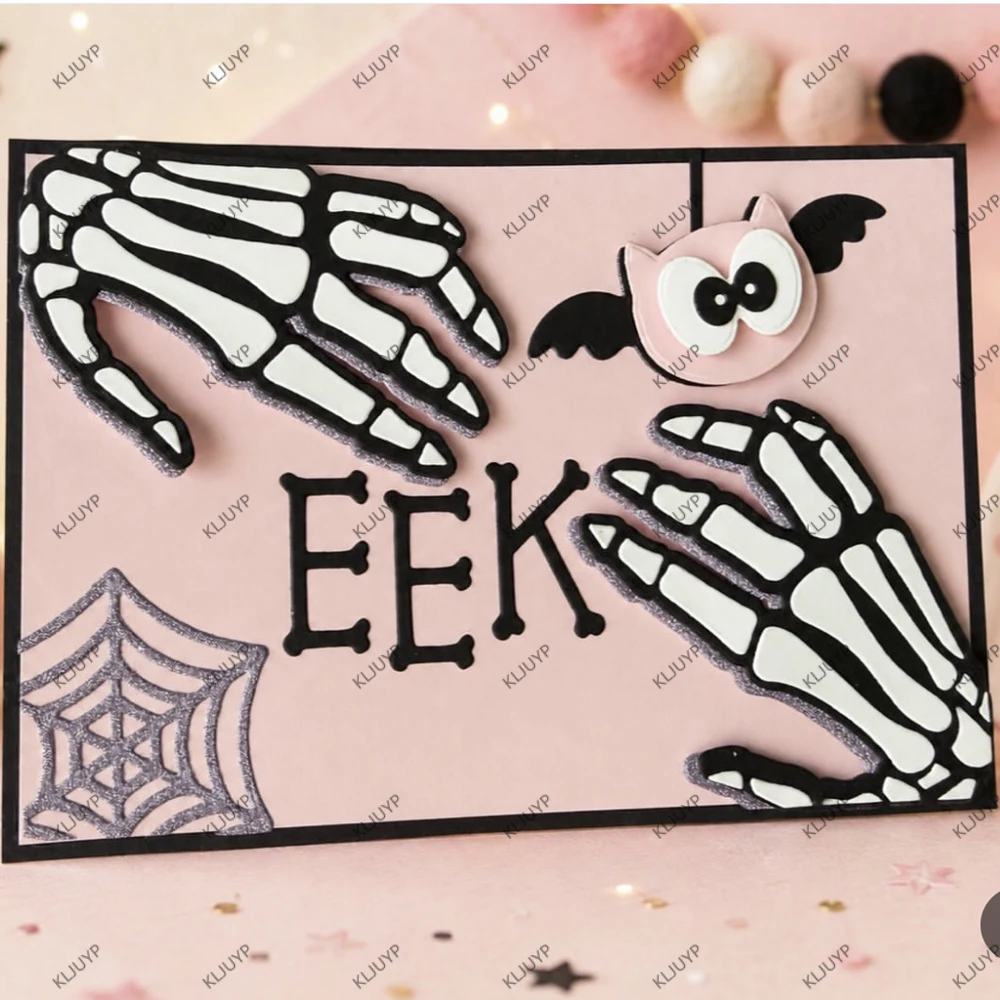 KLJUYP Creepy Hands Metal Cutting Dies Stencils for DIY Scrapbooking/album Decorative Embossing DIY Paper Cards