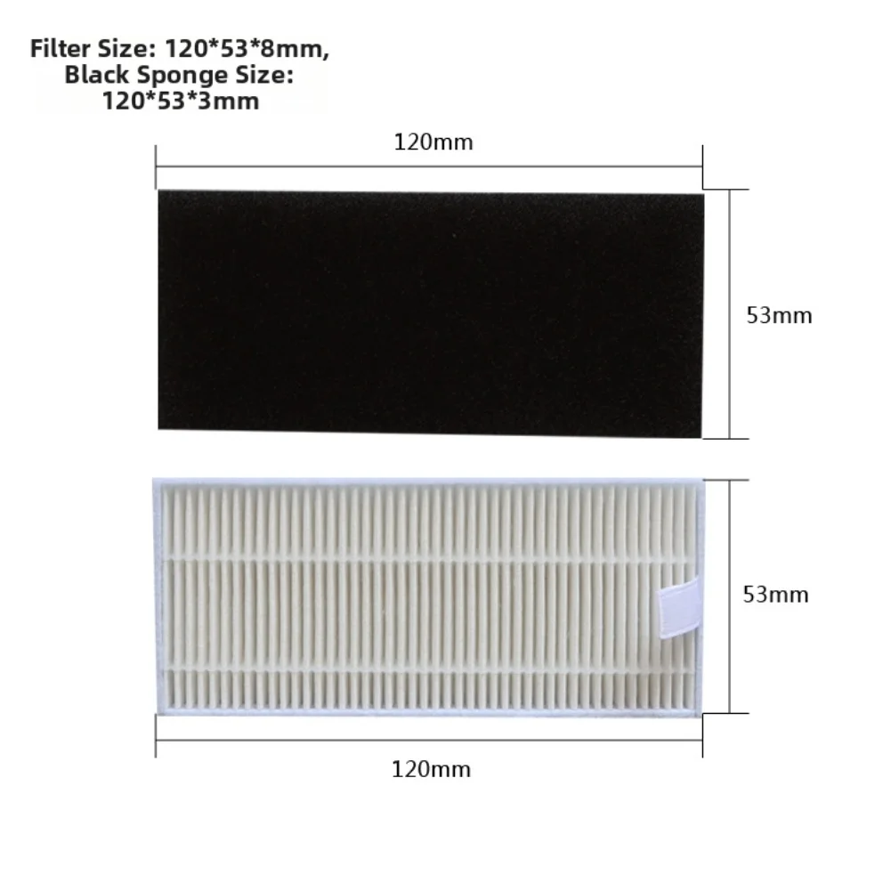 4Pc HEPA Filter Replacement Accessories For Neabot Q11 Robot Vacuum Cleaner Capture Fine Dust Easy-Maintenance Two-in-One Design
