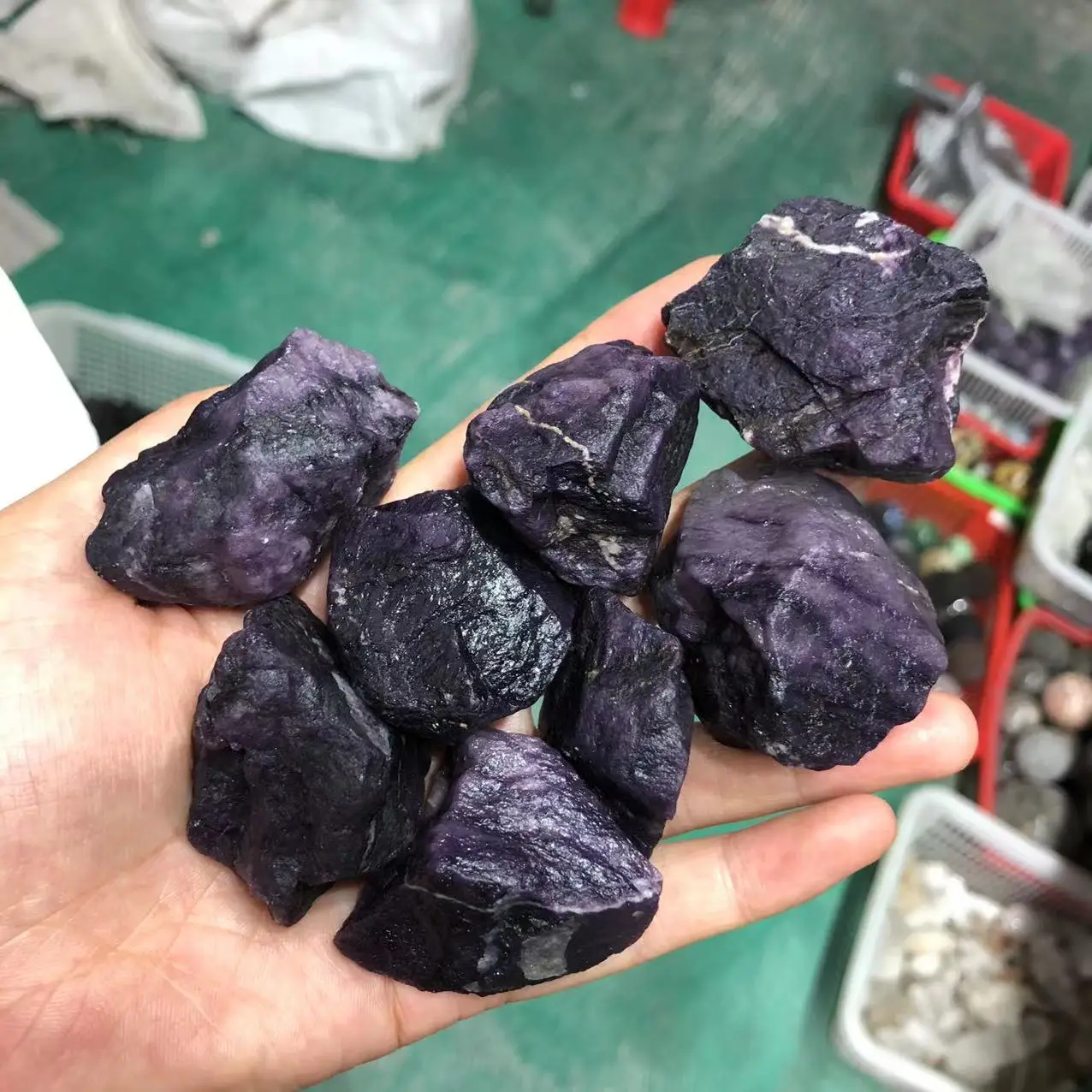 Sugilite Rough Stones Natural Quartz Crystal Purple Gems Rare Mineral Specimens Healing Reiki Decoration