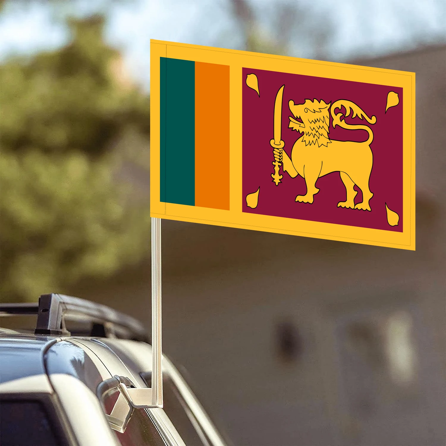 Flagnshow 100% Polyester Sri Lanka Car Flags