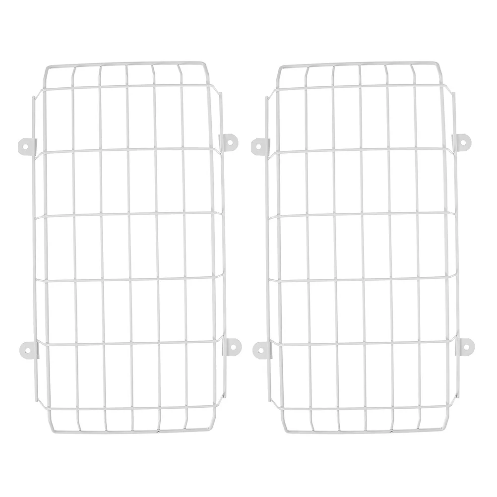 2Pcs Exit Sign Light Protective Guard Metal Emergency Light Wire Cover for Wall Mount Safety Protection in Cinema Mall