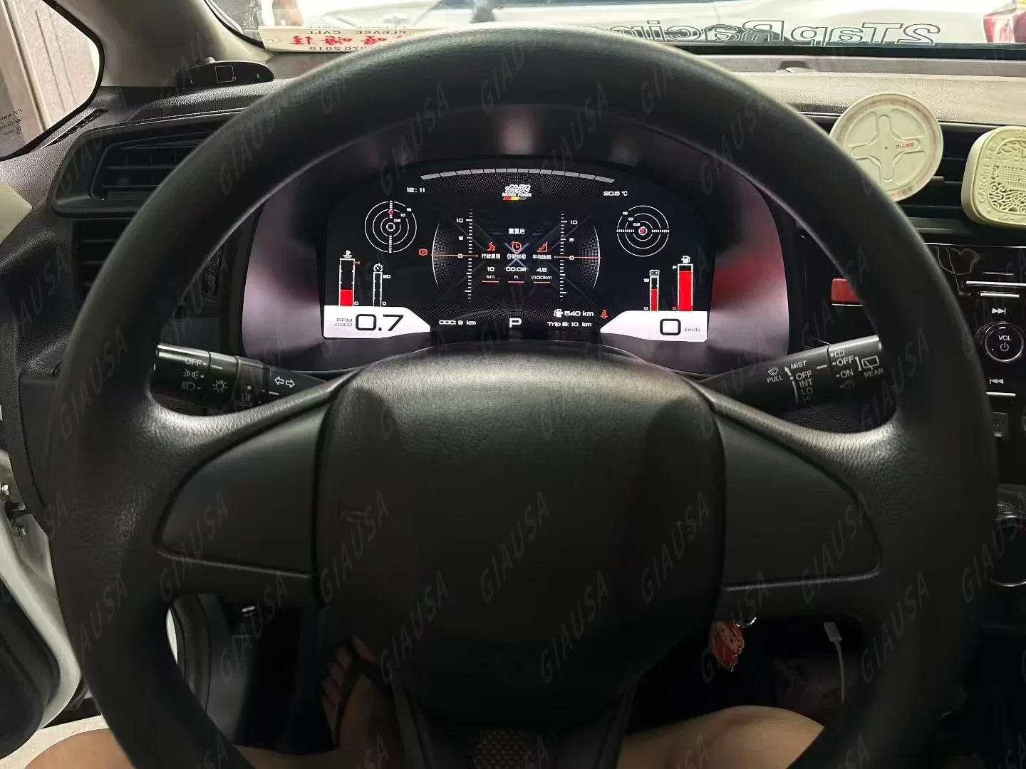 YTR 12.3 بوصة لينكس سيارة العنقودية الرقمية لهوندا صالح جاز 2014-2020 LCD عداد السرعة أداة افتراضية لوحة القيادة قمرة القيادة #1