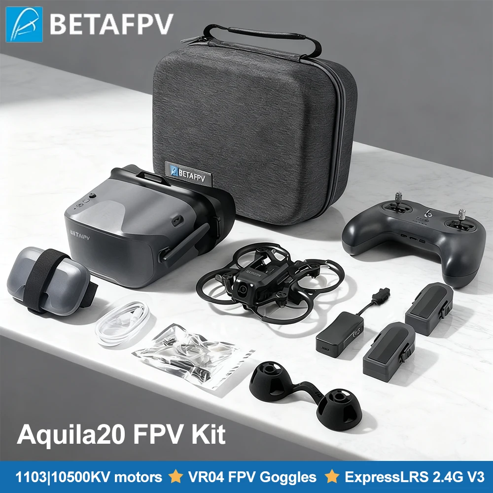 BETAFPV Aquila20 FPV Kit بدون فرش Whoop Quadcopter VR04 FPV نظارات ELRS 2.4G V3 مع بطارية LiteRadio 4 SE ناقل موجات الراديو #1