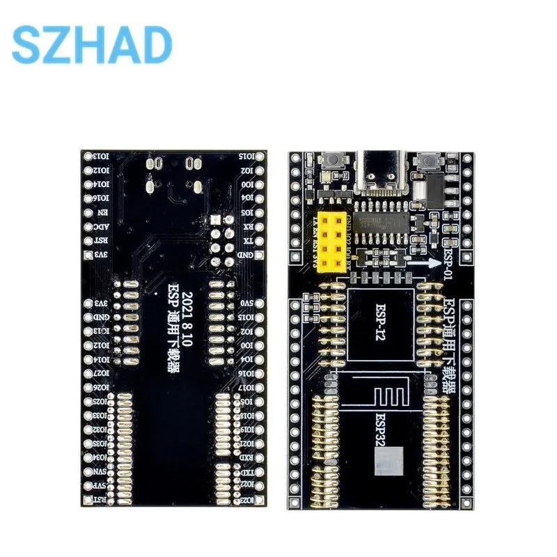 Imagem -02 - Development Board Test Programmer Socket Downloader para Esp01 Esp01s Esp12 Esp32 Adapter Ch340 Esp8266 Esp32-wrover