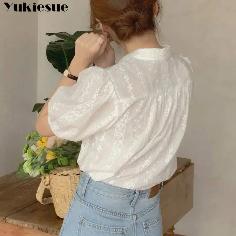 

Женские универсальные блузки с v-образным вырезом, рубашки и топы, женская одежда в корейском стиле, элегантные однотонные шифоновые блузки для отдыха