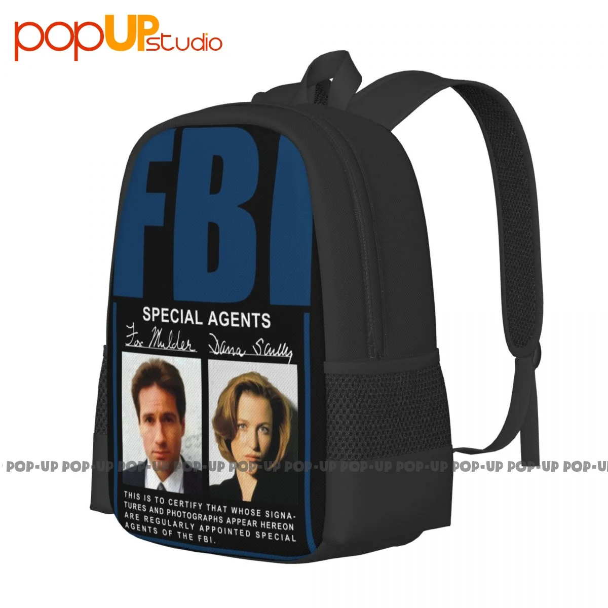 The X Files Fbi Special Agents Tv Show Alien Backpack Large Capacity Newest Shoe Bag Sports Bag School Sport Bag