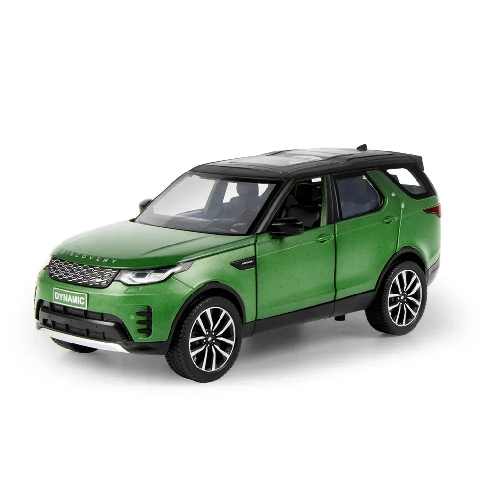 1:24 2021 Land Rover DISCOVERY R-DYNAMIC SE Diecast in lega di metallo modello di auto tirare indietro suono luce auto collezione regalo per bambini A476