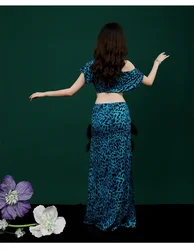 Bellydance Long Dress Set Sexy Costume Practice Fashion Clothes Performance Dress Stage Dance Costume For Oriental Dance 2023