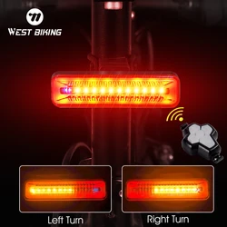 Remote Turn Signal Bike Light LED Direction Indicator MTB Bicycle Rear Light USB Rechargeable Safety Warning Cycling Taillight