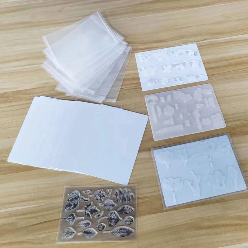 20 шт. закрывающиеся сумки для хранения высечек, набор для хранения прозрачных штампов для высечки и украшения